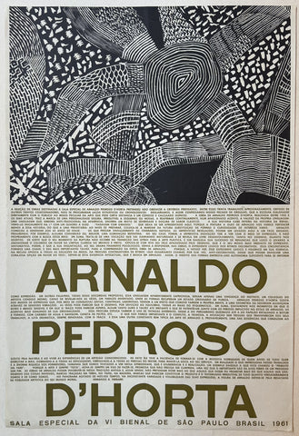 Link to  Arnaldo Pedroso d'Horta PosterBrazil, 1961  Product