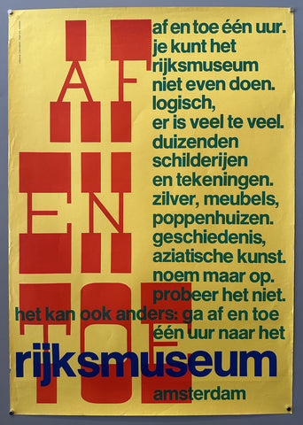 Link to  Af En Toe Één Uur RijksmuseumNetherlands, c. 1970  Product