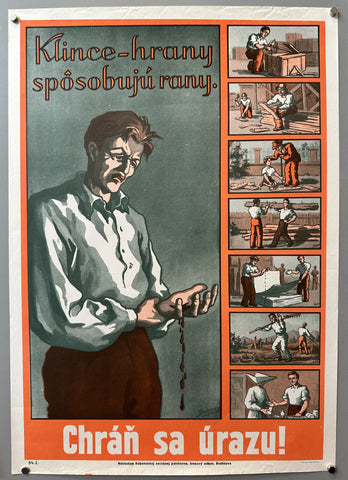 Chráň sa úrazu - Klince-hrany spôsobujú rany