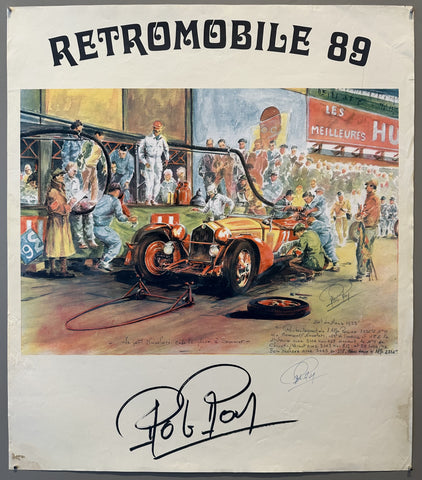Link to  Retromobile 89 Signed PosterFrance, 1989  Product