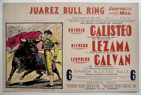 Link to  Juarez Bull Ring #5Mexico, 1952  Product