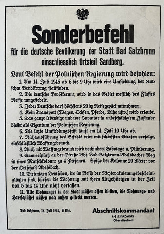 Link to  Sonderbefehl Bad SalzbrunnGermany, 1945  Product