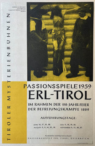 Link to  Passionsspiele 1959 Erl-Tirol PosterAustria, 1959  Product