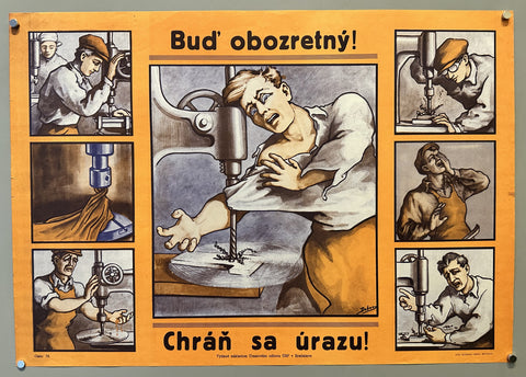Link to &nbsp;Chráň sa úrazu - Bud' obozretný!Slovakia, c. 1940s &nbsp;Product