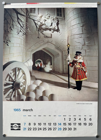 Link to  March 1965 KLM Calendar PageUnited Kingdom, 1965  Product