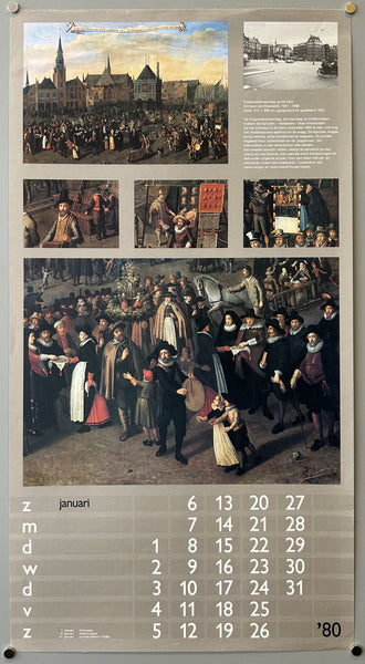 January 1980 Calendar Page – Poster Museum