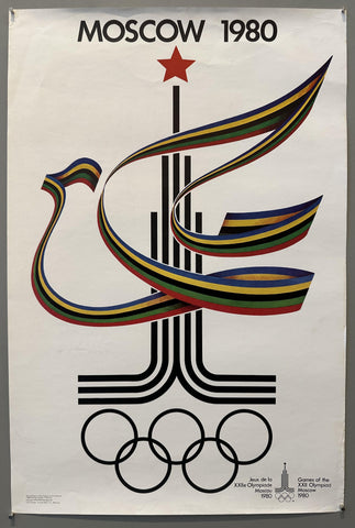 Moscow 1980 Dove Logo Poster