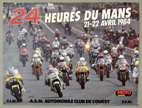 Link to  24 Heures du Mans Moto 1984 PosterFrance, 1984  Product
