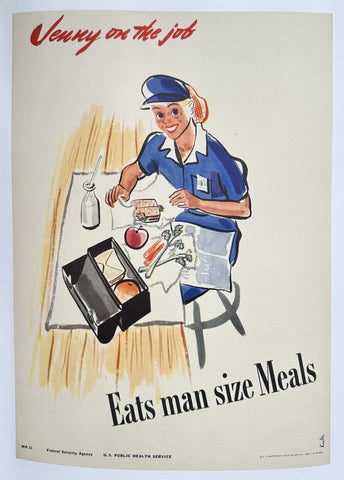 Jenny on the Job - Eats man size Meals