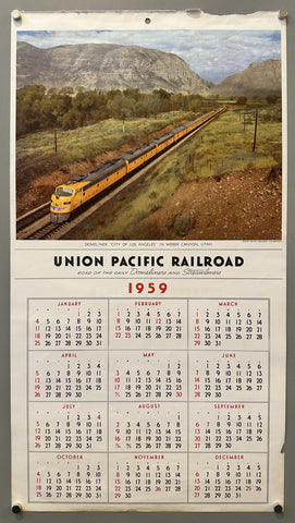 Link to &nbsp;Union Pacific Railroad Calendar 1959USA, 1959 &nbsp;Product