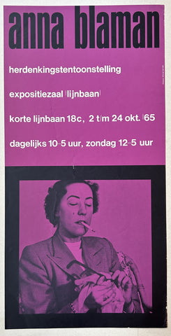 Anna Blaman Exhibition Poster