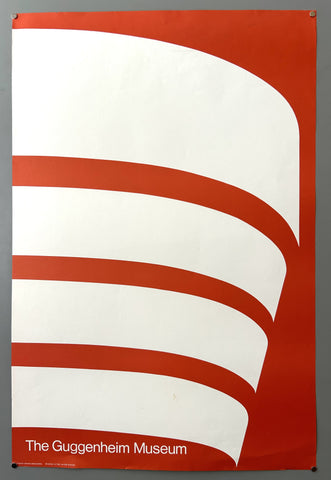 The Guggenheim Museum Red Poster