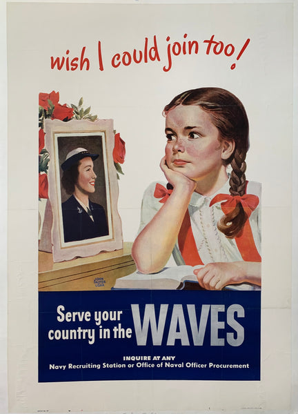 wish i could join too serve your country in the waves – Poster Museum