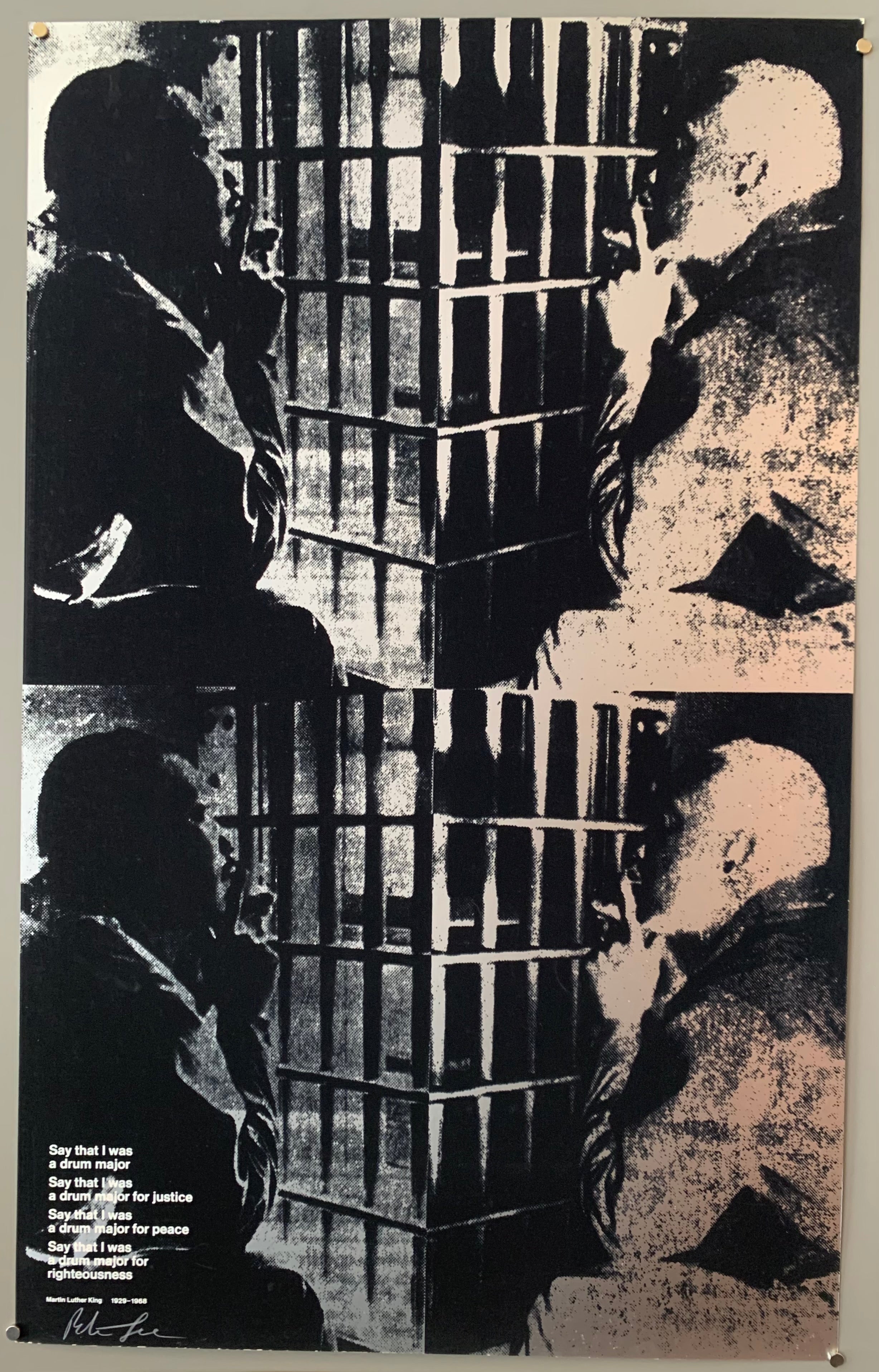 Martin Luther King, Jr. in Jefferson County Jail Print #01