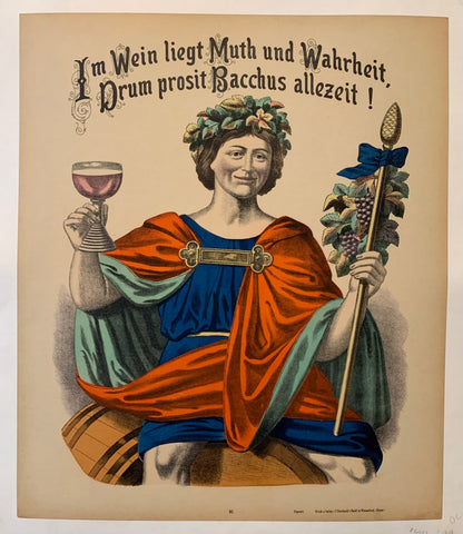 Link to  Im Wein Liegt Muth und Wahrheit, Drum prosit Bacchus Allezeit! ✓c.1900  Product