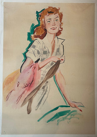 Link to  Woman Completing Tasks Illustration ✓U.S.A, c. 1950  Product