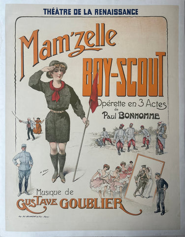 Link to  Mam'zelle Boy-Scout Poster ✓France c. 1900  Product