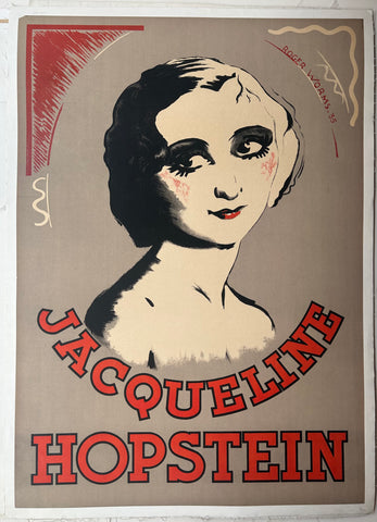 Link to  Jacqueline Hopstein Poster ✓U.S.A, 1935  Product