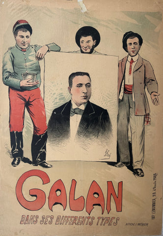 Link to  Galan Dans Ses Differents Types Poster ✓France, c. 1895  Product