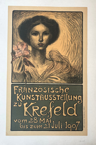 Link to  Französische Kunstausstellung zu Krefeld Poster ✓Germany, 1907  Product