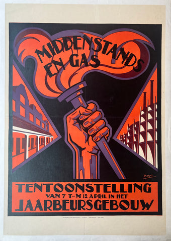 Link to  Middenstands En Gas Poster ✓The Netherlands, c. 1920  Product