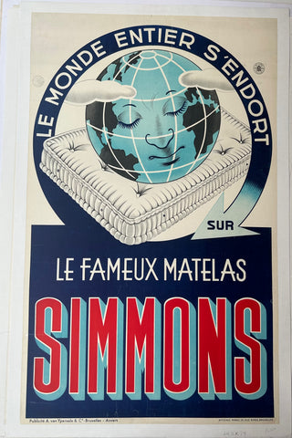 Link to  Le Fameux Matelas Simmons PosterFrance, c. 1950  Product