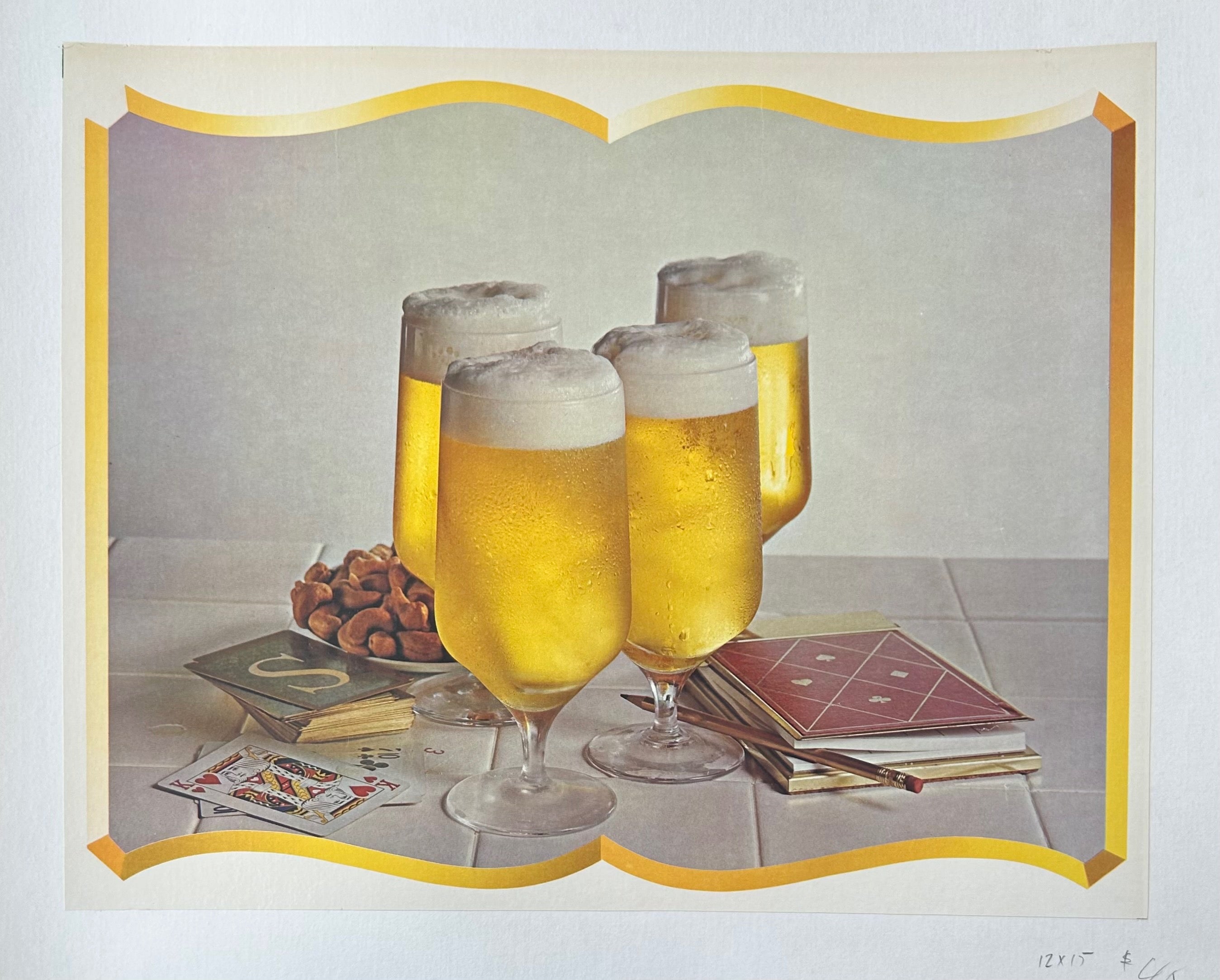Beer and Cards Poster