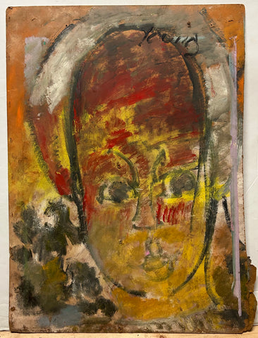 Portrait #9 - Purvis Young Painting