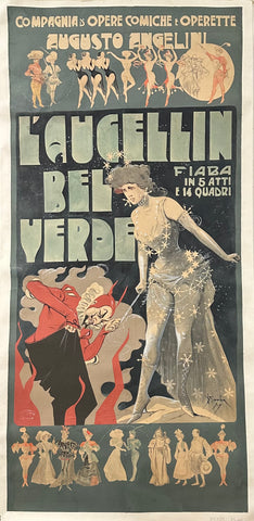 Link to  L'Augellin Bel Verde Poster ✓Italy, 1907  Product