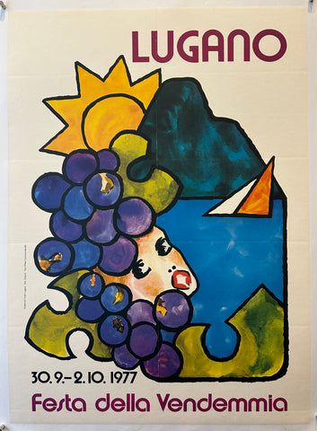 Link to  Lugano Festival Poster ✓Switzerland, 1977  Product