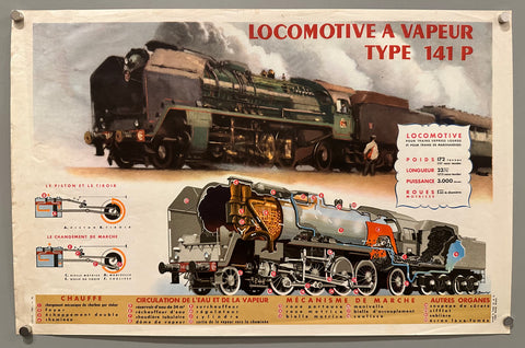 Link to &nbsp;Locomotive a Vapeur Type 141 PFrance, c. 1945 &nbsp;Product