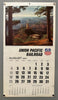 Union Pacific Railroad Calendar May/August 1968