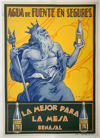 Link to  Agua de Fuente en Segures "La Mejor Para La Mesa Benasal"Spain, C. 1930  Product