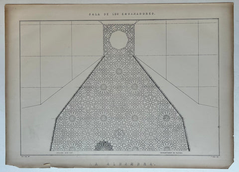 Link to  Ceiling of Sala de Los Embajadores Alhambra Print 1England, c. 1844  Product