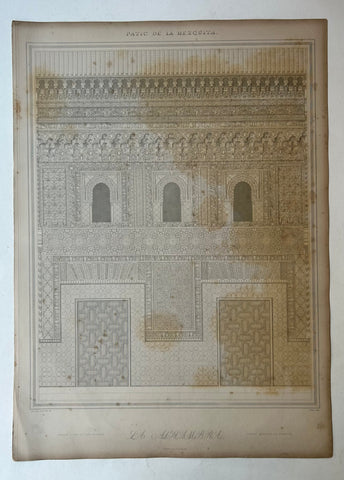 Link to  Patio de la Mezquita Alhambra Print 8England, c. 1844  Product