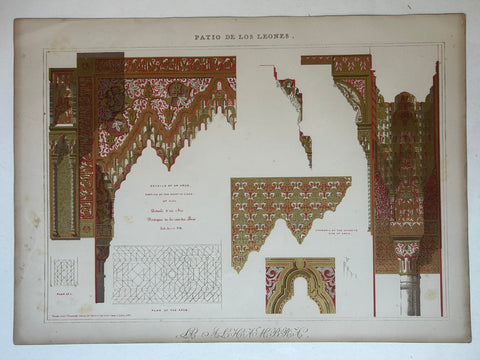 Link to  Patio de los Leones Alhambra Print 10England, c. 1844  Product
