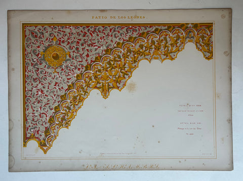 Link to  Patio de los Leones Alhambra Print 11England, c. 1844  Product