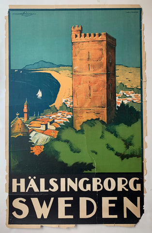 Link to  Halsingborg Sweden Travel PosterSweden, c. 1930  Product