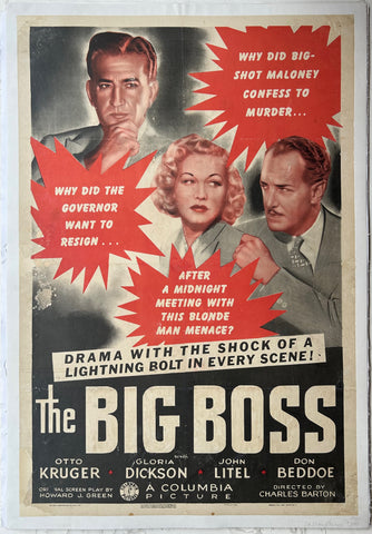 Link to  The Big Boss Film PosterUSA, C. 1941  Product