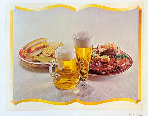 Link to &nbsp;Lunch with Beers PosterUSA, c. 1950s &nbsp;Product