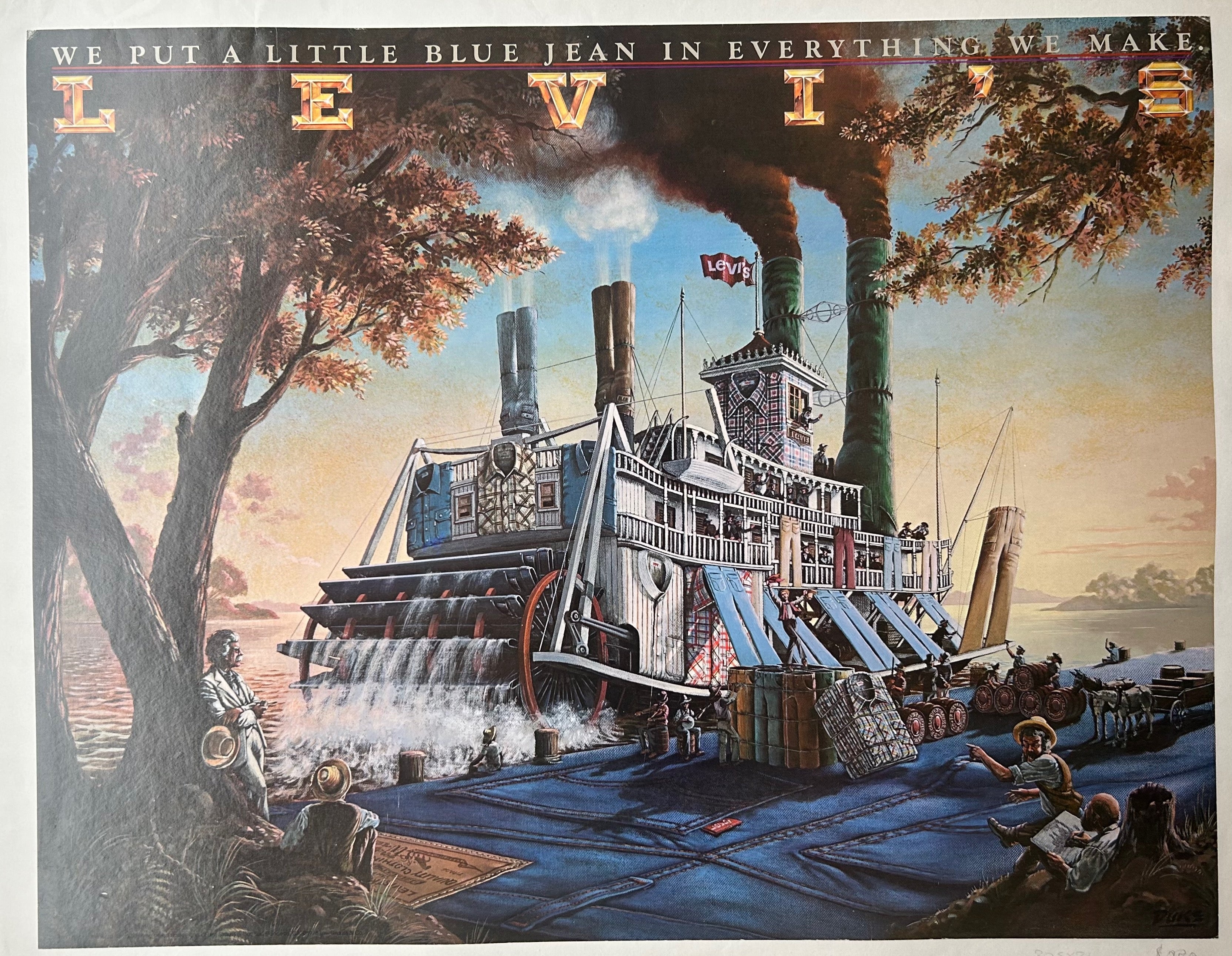 Levi's Boat and Field Poster
