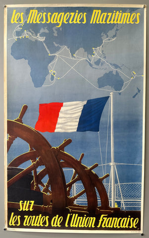 Link to &nbsp;Messageries Maritimes sur les routes de l'Union FrançaiseFrance, c.1950's &nbsp;Product