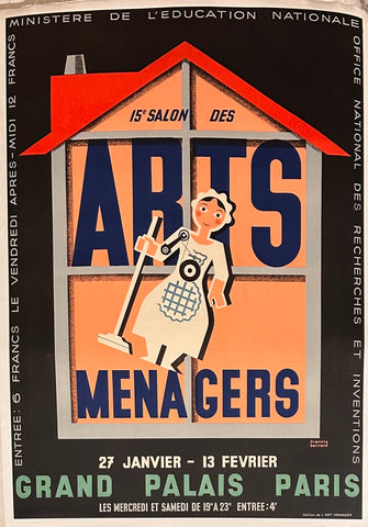 Link to  Arts Menagers- Robotic Women in the Home poster ✓Francis Berard  Product