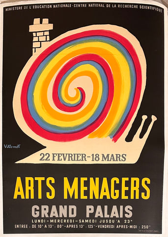 Link to  Arts Menagers - Snail poster ✓Villemot  Product