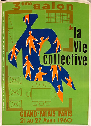 Link to  3eme Salon De La Vie Collective poster ✓Jean Colin  Product