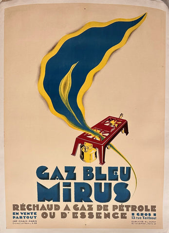 Link to  Gaz Bleu Mirus PosterFrance, c. 1928  Product