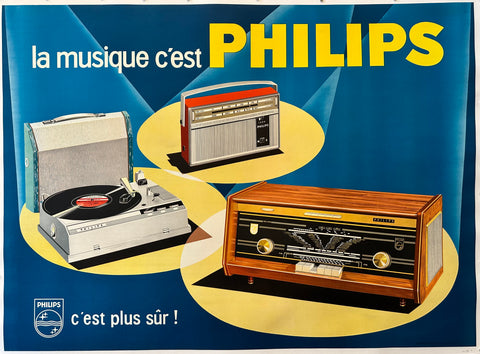 Link to &nbsp;Philips Electronics Poster ✓France, c. 1960 &nbsp;Product