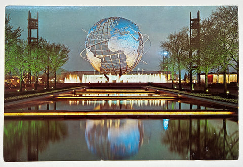 Unisphere Night Scene Postcard