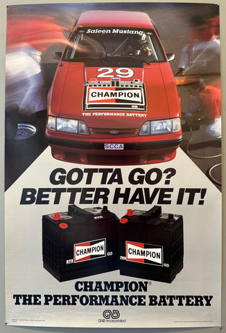 Champion Performance Battery Poster