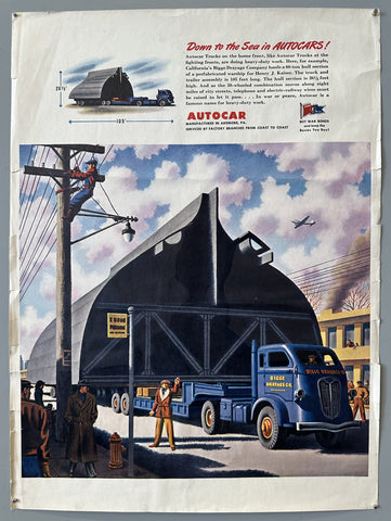 Link to  Down to the Sea in Autocars! PosterUnited States, c. 1940s  Product
